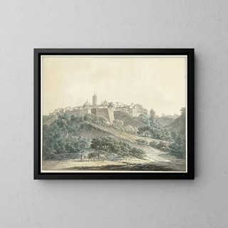 Ansicht von Siena - Daniël Dupré — gerahmtes Bild an der Wand
