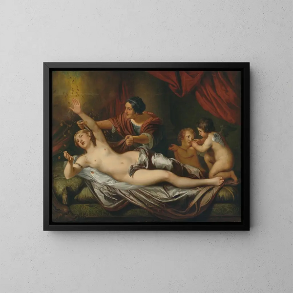 Danaë - Daniel Mijtens der Jüngere — gerahmtes Bild an der Wand