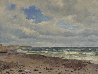 Eine Strandlandschaft mit Dünen an der Westküste Jütlands - Dankvart Dreyer — Ansicht des Kunstwerks