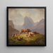 Im Hochgebirge - Friedrich Voltz — gerahmtes Bild an der Wand