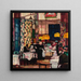 in der Teestube - Josse Goossens — gerahmtes Bild an der Wand