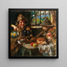 In der Taverne - Vincenzo Irolli — gerahmtes Bild an der Wand