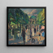 Im Garten des Münchner Hofes - Albert Weisgerber — gerahmtes Bild an der Wand