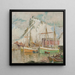 Im Hafen von Svolvaer, Studie der Lofoten - Anna Boberg — gerahmtes Bild an der Wand