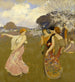 Frühlingsdans - Arthur F Mathews — Ansicht des Kunstwerks