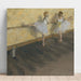 Reproduktion des Gemäldes Tänzerinnen an der Stange - Edgar Degas