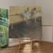 Reproduktion des Gemäldes Tänzerinnen an der Stange - Edgar Degas