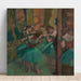 Reproduktion des Gemäldes Tänzerinnen, Rosen und Grüne - Edgar Degas