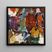 Dante und Vergil - Edvard Weie — gerahmtes Bild an der Wand