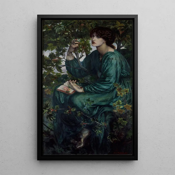 Der wache Traum - Dante Gabriel Rossetti — gerahmtes Bild an der Wand