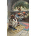 Reproduktion des Gemäldes David spielt die Harfe vor Saul - James Tissot