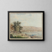 Ansicht der Stadt Zug und des Zugersees - David Alois Schmid — gerahmtes Bild an der Wand