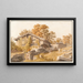 Ferme uranaise - David Alois Schmid — gerahmtes Bild an der Wand