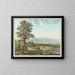Ansicht von Lausanne und dem Genfersee - David Alois Schmid — gerahmtes Bild an der Wand