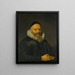 Portrait von Anthony de Wale 1573-1639 Professor für Theologie an der Universität Leiden - David Bailly — gerahmtes Bild an der Wand
