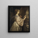 Die Königin Christine von Schweden - David Beck — gerahmtes Bild an der Wand