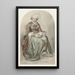 Alte Dame sitzend - David Bles — gerahmtes Bild an der Wand