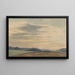 Landschaft mit Hügeln in der Ferne - David Charles Read — gerahmtes Bild an der Wand