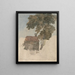 Chalet und Bäume - David Cox — gerahmtes Bild an der Wand