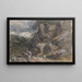 Conduite de moutons dans un paysage rocheux - David Cox — gerahmtes Bild an der Wand