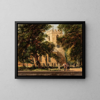 David Cox - Harborne Church near Birmingham.webp