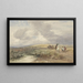 Landschaft mit Reisenden - David Cox — gerahmtes Bild an der Wand