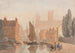 Kathedrale von Lincoln vom Brayford Pool - David Cox — Ansicht des Kunstwerks