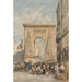 Reproduktion des Gemäldes Porte Saint-Denis Paris - David Cox