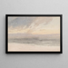 Sonnenuntergang vom Ufer aus - David Cox — gerahmtes Bild an der Wand