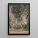 Die Tore des Klosters, die auf das Haus von Greenfield blicken - David Cox — gerahmtes Bild an der Wand