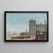 La vieille douane de Greenwich - David Cox — gerahmtes Bild an der Wand