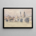 L'inauguration der neuen Brücke von London - David Cox — gerahmtes Bild an der Wand
