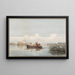 Die Tamise bei Battersea - David Cox — gerahmtes Bild an der Wand
