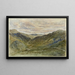 Ansicht im Wales - David Cox — gerahmtes Bild an der Wand