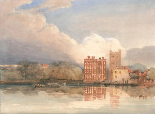 Ansicht des Lambeth-Palasts an der Themse - David Cox — Ansicht des Kunstwerks