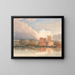 Ansicht des Lambeth-Palasts an der Themse - David Cox — gerahmtes Bild an der Wand