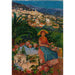 Reproduktion des Gemäldes Studie für das Reiseplakat der Grasse-Seilbahn - David Dellepiane