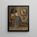 Eine Dame im Atelier - David Jacobsen — gerahmtes Bild an der Wand