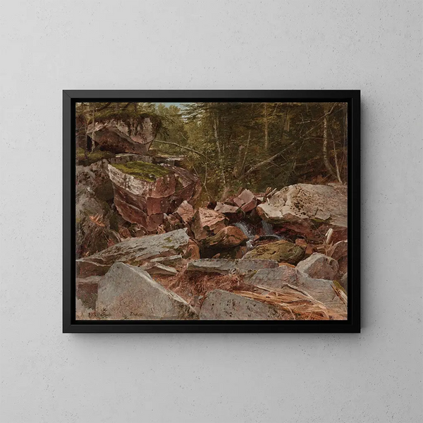 Studie von North Conway, New Hampshire - David Johnson — gerahmtes Bild an der Wand