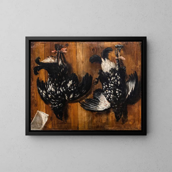 Coq noir - David Klöcker Ehrenstrahl — gerahmtes Bild an der Wand