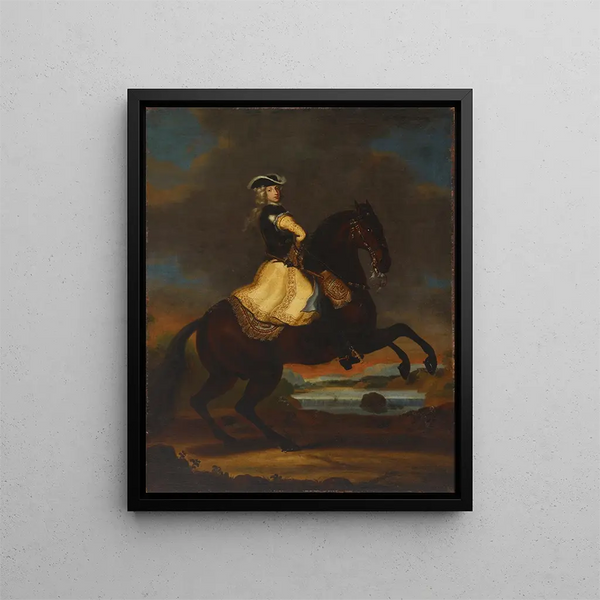 Charles XII, König von Schweden - David Klöcker Ehrenstrahl — gerahmtes Bild an der Wand