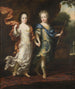 von Charles XII (1682-1718), König von Schweden, und Hedvig Sofia (1681-1708), schwedische Prinzessin - David Klöcker Ehrenstrahl — Ansicht des Kunstwerks