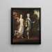 von Charles XII (1682-1718), König von Schweden, und Hedvig Sofia (1681-1708), schwedische Prinzessin - David Klöcker Ehrenstrahl — gerahmtes Bild an der Wand
