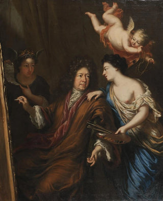 David Klcker Ehrenstrahl - Selfportrait with Allegories.webp