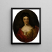 Portrait von Sophie Magdalena von Holzhausen - David Leclerc — gerahmtes Bild an der Wand