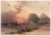 Annäherung des Simoun, Gizeh-Wüste - David Roberts — Ansicht des Kunstwerks