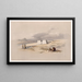 Annäherung an den Tempel von Wadi es-Sebua, Nubien - David Roberts — gerahmtes Bild an der Wand