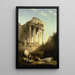 Baalbek Ruinen des Bacchustempels - David Roberts — gerahmtes Bild an der Wand