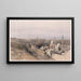 Kairo gesehen von Westen - David Roberts — gerahmtes Bild an der Wand
