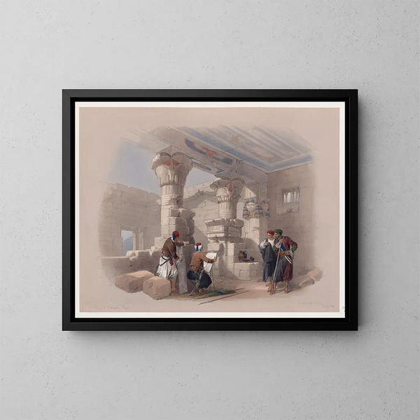 Dayr el-Medina, Theben - David Roberts — gerahmtes Bild an der Wand